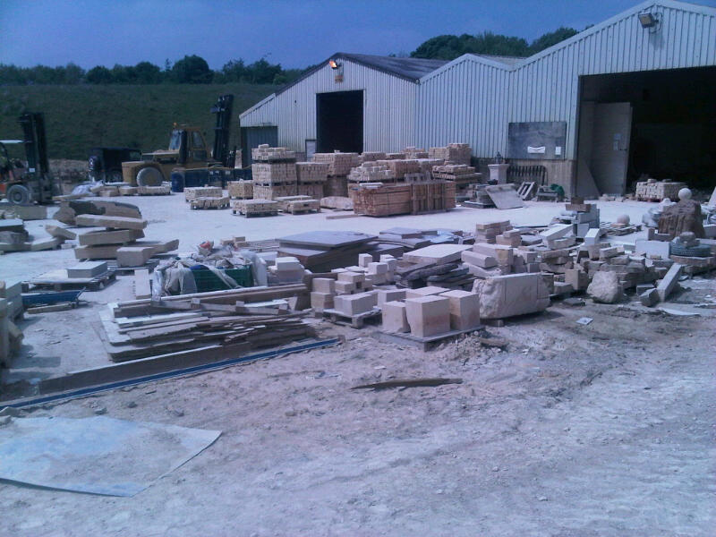 Natural English Stone. View of Manufacturing plant