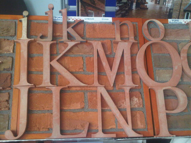 Clay Clay Terracotta Letters