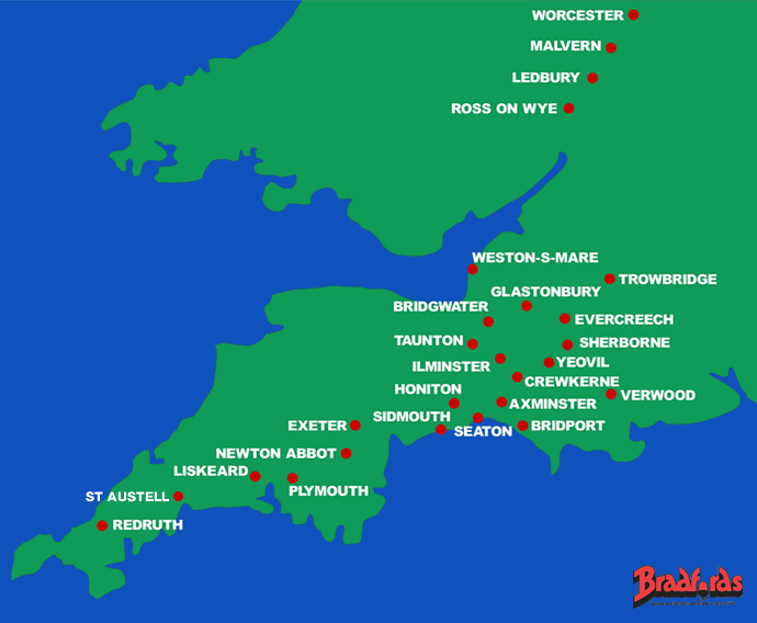 Bradfords Builders Merchants. Based in the West Country