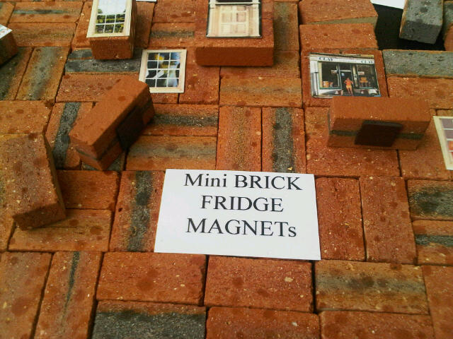 Clay Clay Fridge Magnets. Miniature clay bricks to put on your fridge and design your own creations