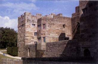 Granite used at Castle Drago, Devon